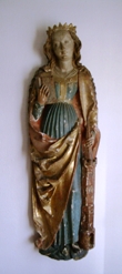 Schnitzfiguren - Heilige Barbara