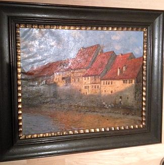 Bild Gemälde - Curt Aghde - Ostheim in der Rhön