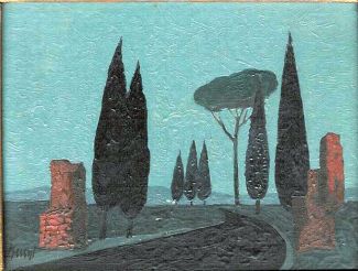 Bild Gemälde - Vlastimil Benes - Via Appia