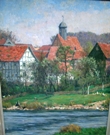 Bild Gemälde - Friedrich Fennel - Nordhessisches Dorf