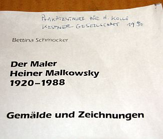 Bild Gemälde - Heiner Malkowsky - Plakatentwurf für Kolle