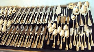 alte Bestecke - Bruckmann 800er - Augsburger Faden