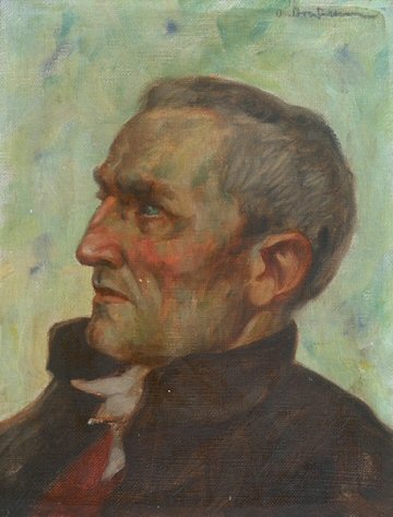 Bild Gemälde Otto Straßmann - Schwälmer/Hessischer Bauer