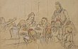Bild Gemälde, Wilhelm Thielmann, Schwälmer Kinder beim Kaffee