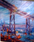 Bild Gemälde - Konrad Zuse - Brücke über Utopia