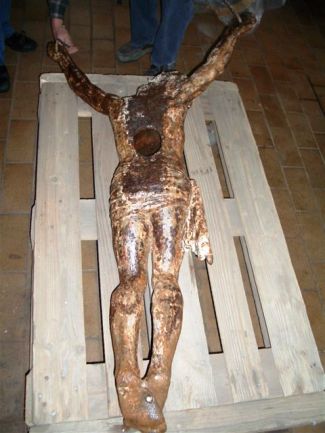 Figuren - Jesusfigur aus Gusseisen
