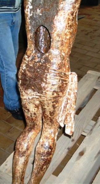 Figuren - Jesusfigur aus Gusseisen
