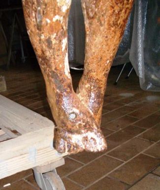 Figuren - Jesusfigur aus Gusseisen