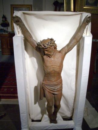 Figuren - Jesusfigur aus Gusseisen