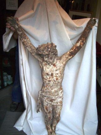 Figuren - Jesusfigur aus Gusseisen