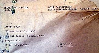 Bild Gemälde - Carl Erich Arabin - verschneiter hess. Berghang