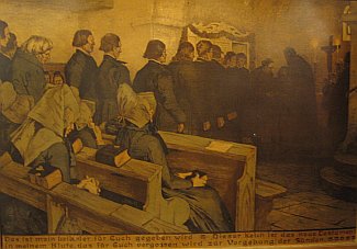 Bild Gemälde - Carl Bantzer - Großes Litho vom Abendmahl