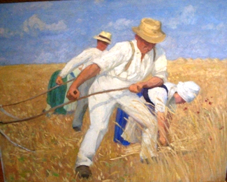 Bild Gemälde - Carl Bantzer - Feldarbeit