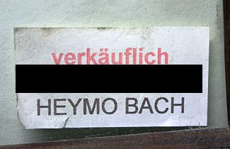 Bild Gemälde - Heymo Bach - Häuser mit roten Dächern und Landschaft