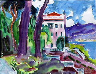 Bild Gemälde - Heymo Bach - Villa Carlotta