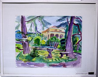 Bild Gemälde - Heymo Bach - Cadenabbia - Villa Collina