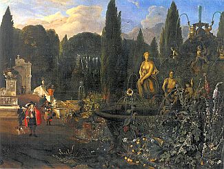 Bild Gemälde - Jan Blom - Die Horti Farnesiani in Rom