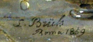 Bild Gemälde - Lud. Jos. Brüls - la bénédiction de l´heureuse famille