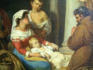 Bild Gemälde - Lud. Jos. Brüls - la bénédiction de l´heureuse famille