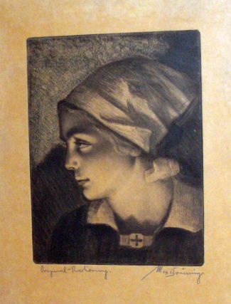 Bild Gemälde - Max Brüning - Kriegskrankenschwester 