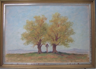Bild Gemälde - Larl Buchart - 2 Bäume
