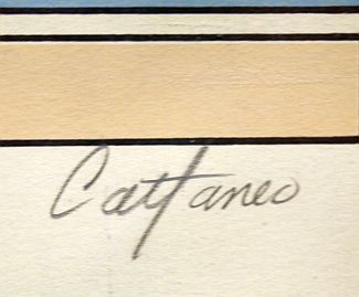 Bild Gemälde - Enrique Cattaneo - Composition in hellgrün, grau und blau