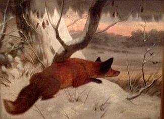 Bild Gemälde - Carl Friedrich Deiker - Fuchs