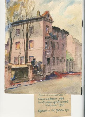 Bild Gemälde - Prof. Karl Dotzler - Haus Harmoniestrasse 11 Nuernberg