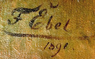 Bild Gemälde Fritz Ebel Große Niederrheinlandschaft
