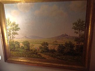 Bild Gemälde - Friedrich Fauldraht - Burgenblick bei Giessen