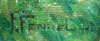 Bild Gemälde - Friedrich Fennel - Nordhessisches Dorf