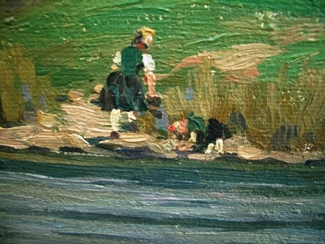 Bild Gemälde - Friedrich Fennel - Nordhessisches Dorf