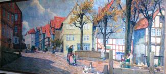 Bild Gemälde - Friedrich Fennel - Innenstadt