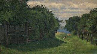 Bild Gemälde Hanny Fanke Hessische Gärten und Wald