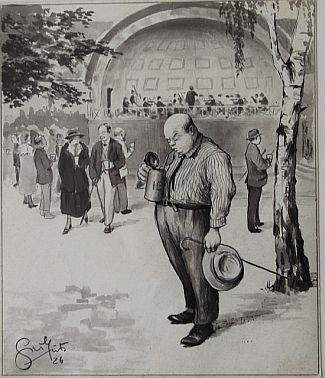 Bild Gemälde - Heinz Geilfuss - Kurgst Bad Nauheim