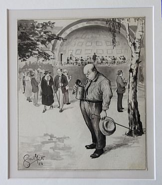 Bild Gemälde - Heinz Geilfuss - Kurgst Bad Nauheim