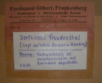 Bild Gemälde - Freudenthal Dorfkirche mit Heimkehrer