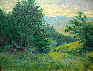 Bild Gemälde - Ferdinand Gild - Waldstück bei Kassel