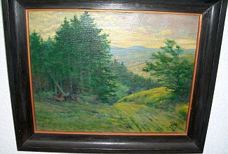 Bild Gemälde - Ferdinand Gild - Waldstück bei Kassel