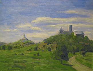 Bild Gemälde - W. Stephan - Gleiberg