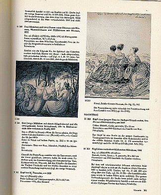Bild Gemälde - Ludwig Emil Grimm - Drei Mädchen und zwei Putten unter Bäumen und Blumen