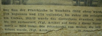 Bild Gemälde - Fritz Gutmann - Pfarrkirche Somborn