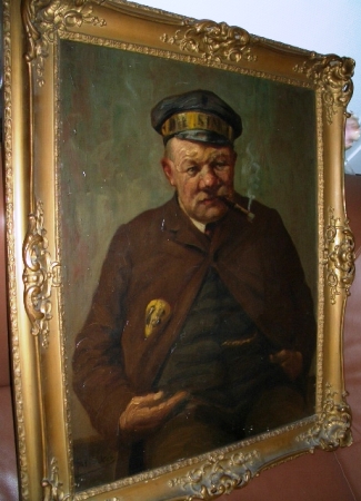 Bild Gemälde - Adolf Hacker - Der Dienstmann