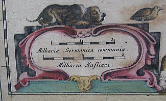 Bild Gemälde - Hassia - Historische Landkarte Hessens