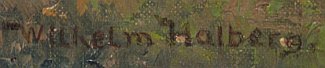 Bild Gemälde - Wilhelm Halberg - Landschaft in der Rhön