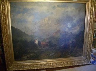 Bild Gemälde - Hans Georg Hesse - Capuchin Abbey in South Tyrol