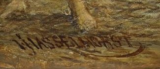 Bild Gemälde Hasselhorst Brennendes Haus