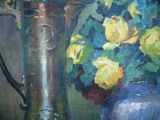 Bild Gemälde - C. Helle - Stilleben