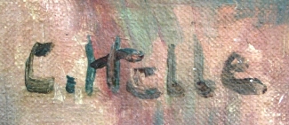 Bild Gemälde - C. Helle - Stilleben