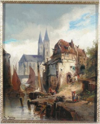 Bild Gemälde - Heinrich Hiller - Twickenham Themse